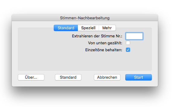 Dialogbox Stimmen-Nachbearbeitung 